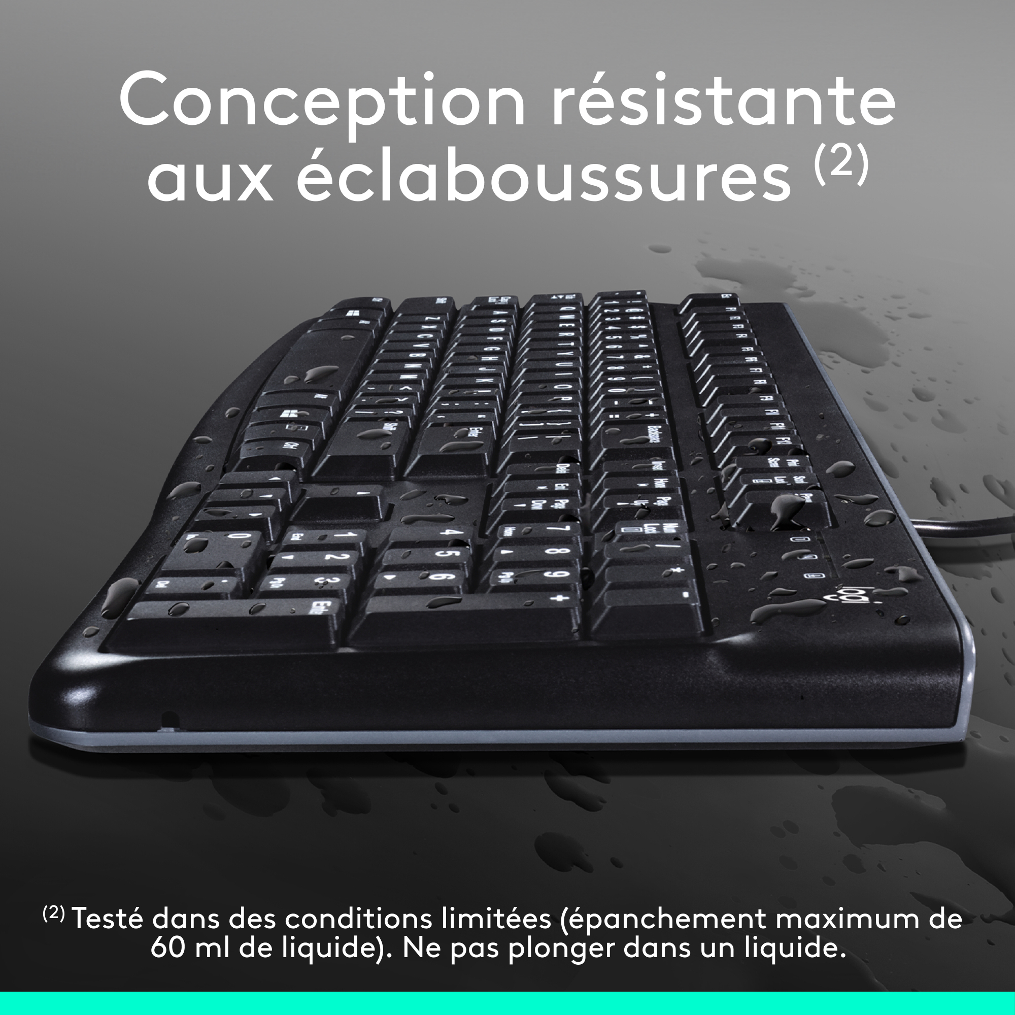 LOGITECH DESKTOP MK120 kit clavier + souris optique filaire AZERTY FR