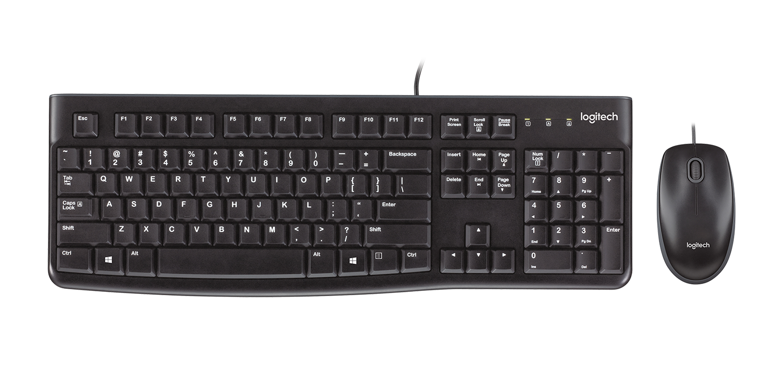 LOGITECH DESKTOP MK120 kit clavier + souris optique filaire AZERTY FR
